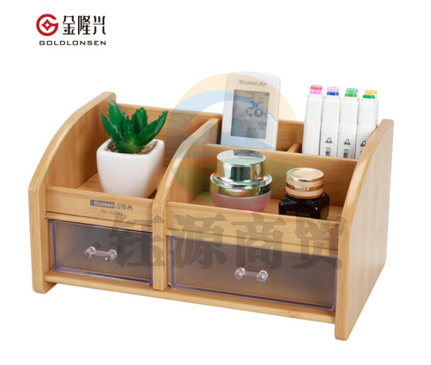 金隆兴 C2032 木质多功能笔筒(单位：个)