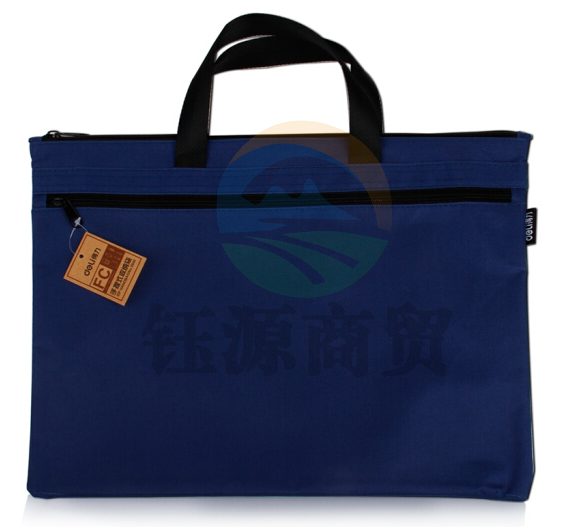 得力(deli) 5840 帆布手提袋/文件袋 蓝色    WLSZ01071331465564