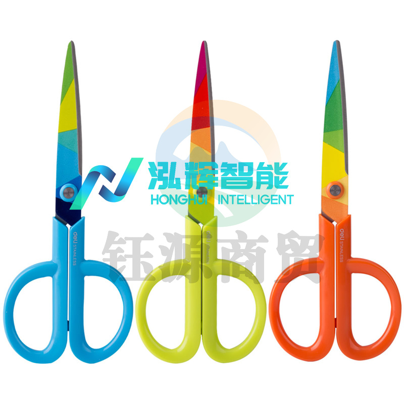 得力 6062 印花剪刀 175mm (单位:卡) 混色 WLSZ01072132464518