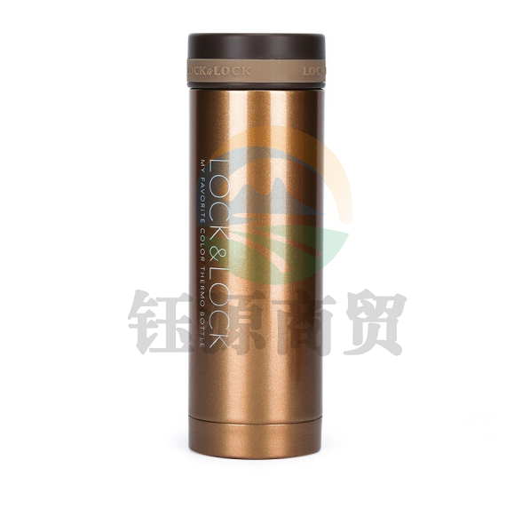 乐扣乐扣 300ml 棕色保温杯 不锈钢纤巧便携保温杯车载商务保温杯子    WLSZ06261215187921