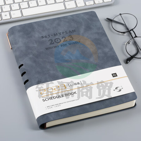 申士  2023年全年日程本计划笔记本B5 工作效率手册 D18深蓝    WLSZ01072131534494