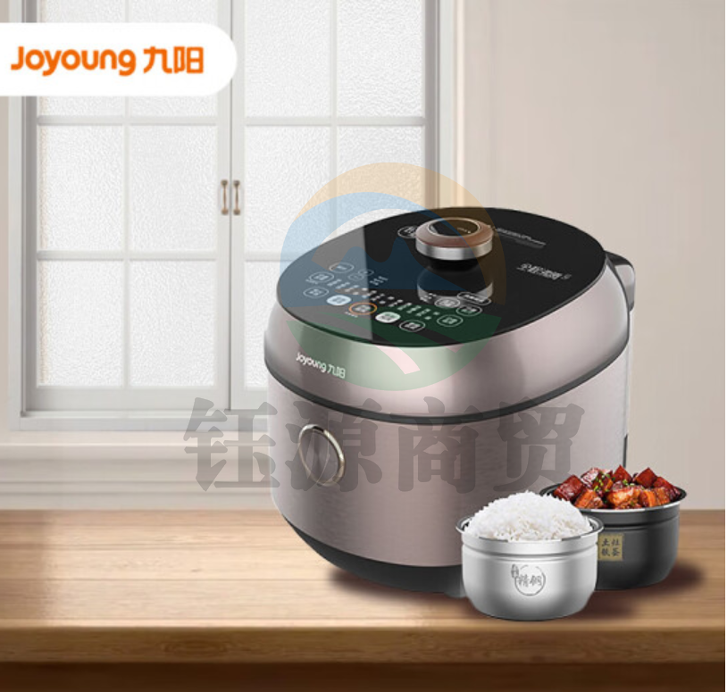 九阳(Joyoung)电压力锅 5L大容量适3-7人双胆压力煲 全程沸腾 H电磁加热 Y-50IHS12