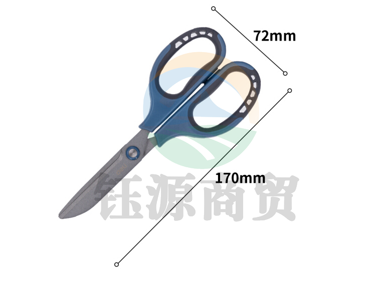 得力 77753剪刀(蓝)灰色 下单备注颜色   WLSZ01312228101713