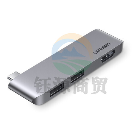 绿联 CM263 Type-C扩展坞 适用苹果MacBook华为笔记本 USB-C转HDMI高清转换器3.0HUB分线器集线器 60567