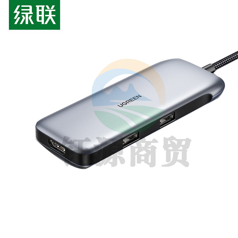 绿联 80865  Type-C扩展坞USB-C转HDMI/DP/MiniDP转换器4K60Hz高清投屏拓展坞适用苹果华为笔记本电脑HUB分线器六合一  WLSZ04051555479750