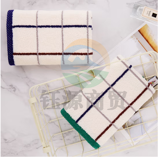 金号 2616A 纯棉方格吸水方巾 34*33cm(颜色随机).shfly 单位：条