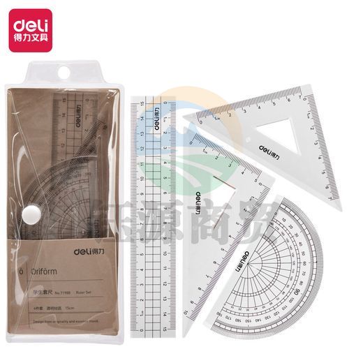 得力 71988 套尺189*75mm(透明本色)(单位：套)    WLSZ0107214234370