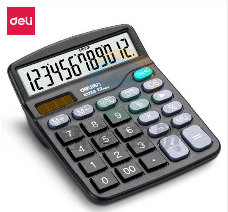 得力(deli)837ES桌面计算器(黑)(台)    WLSZ01020952506173