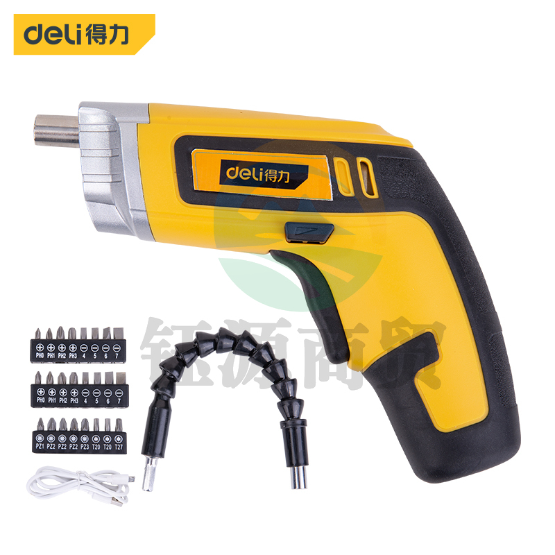 得力 DL6521 3.6V无线单锂电电钻充电钻手电钻电起子电动螺丝刀充电批28件套