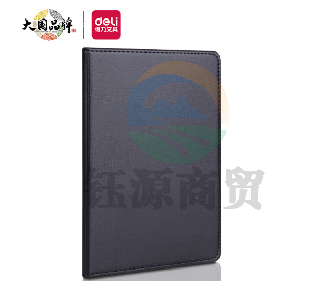 得力 7903 皮面笔记本(黑)-80页-48K(本)   WLSZ01052250577150