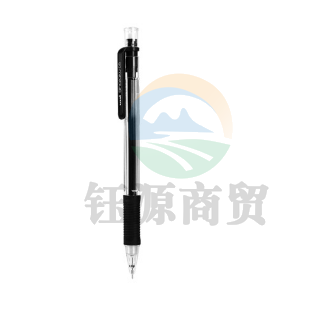 三菱(Uni)M5-101活动铅笔 0.5mm学生自动铅笔橡胶手握带橡皮可擦笔 黑色 1支装   WLSZ0524125129125