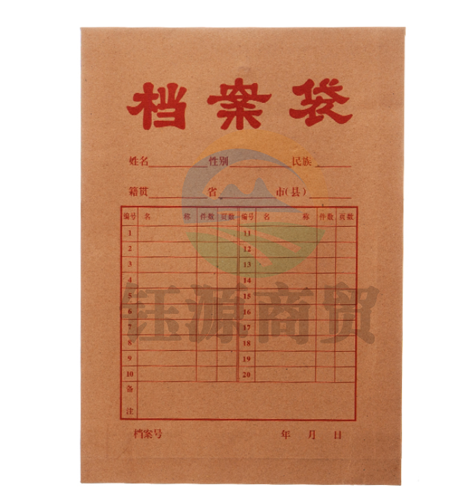 晨光A4牛皮纸档案袋 APYRCT82 (一包20个)   WLSZ01312246103710