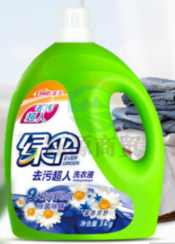 绿伞 去污超人除菌除螨洗衣液3kg(馨香原野) 深层清洁 中性机洗手洗洗衣液    WLSZ06281258195366