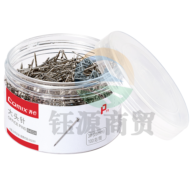 齐心 B4024 大头针 (3# 26mm)    WLSZ01312242552723