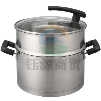 乐扣乐扣（LOCK&LOCK）CSC2406 奶锅双层可立盖多功能蒸锅24cm