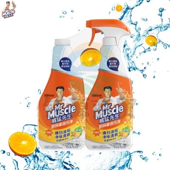 威猛先生 厨房重油污净 清新柑橘双包装455g+455g强效去油渍污垢 厨房清洁剂油烟机清洁剂（新老包装随机发）
