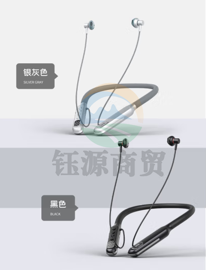 F10无线蓝牙耳机挂脖式超长续航 黑色