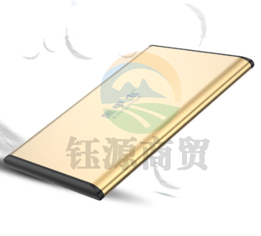 黑甲虫 (KINGIDISK) 500GB USB3.0 移动硬盘 SLIM系列 2.5英寸 中国金 9.5mm金属纤薄机身 抗震抗压 SLIM500