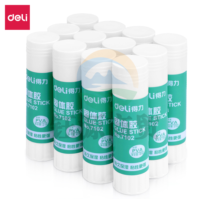 得力7102固体胶21G(无色)(只)