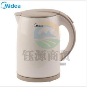 美的（Midea）1.5L电水壶MK-H415E2j 双层防烫304不锈钢烧水壶