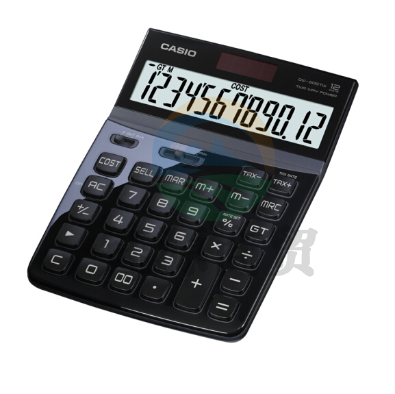 卡西欧(CASIO) DW-200TW-BK魅雅系列 大型计算器 晶砂黑