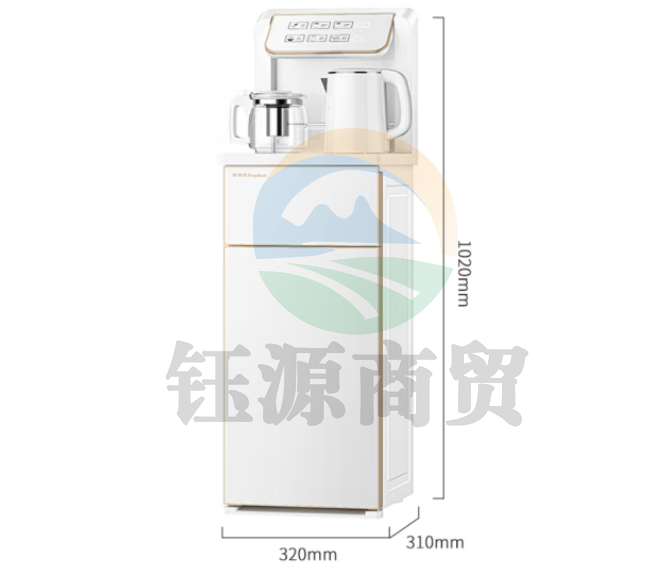 荣事达（Royalstar）茶吧机家用免安装智能遥控可折叠多功能大屏幕触控立式饮水机白色温热型CY811
