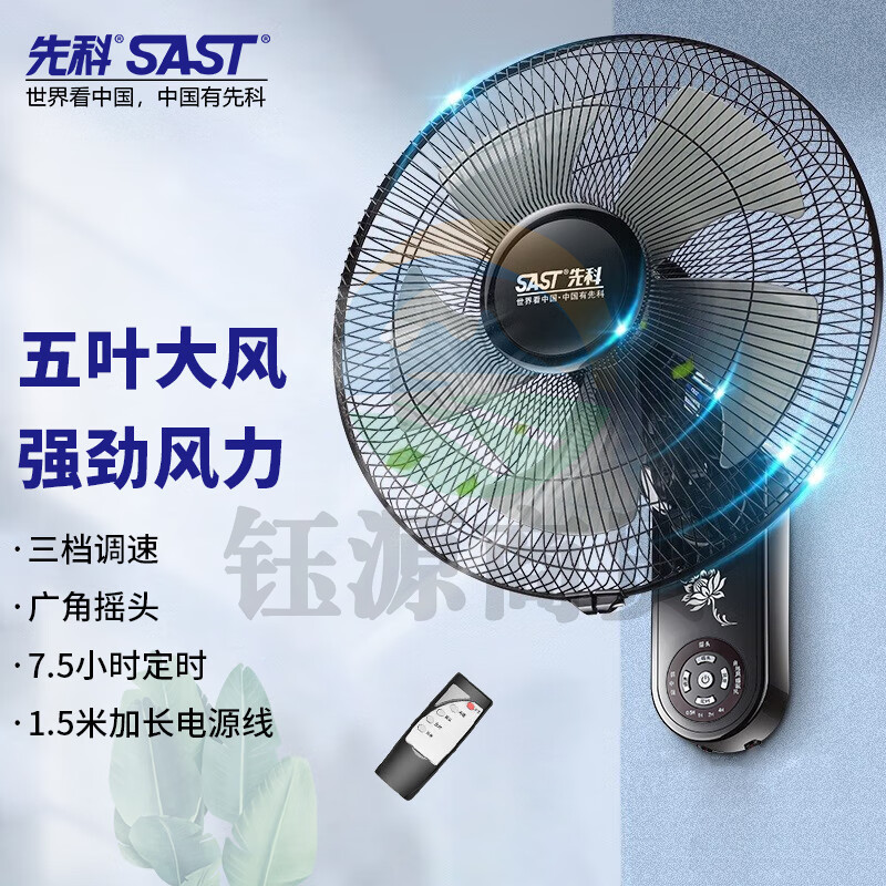 先科(SAST)风扇/遥控壁扇/电风扇/风扇/宿舍餐厅电风扇/大风力FB-308RA14
