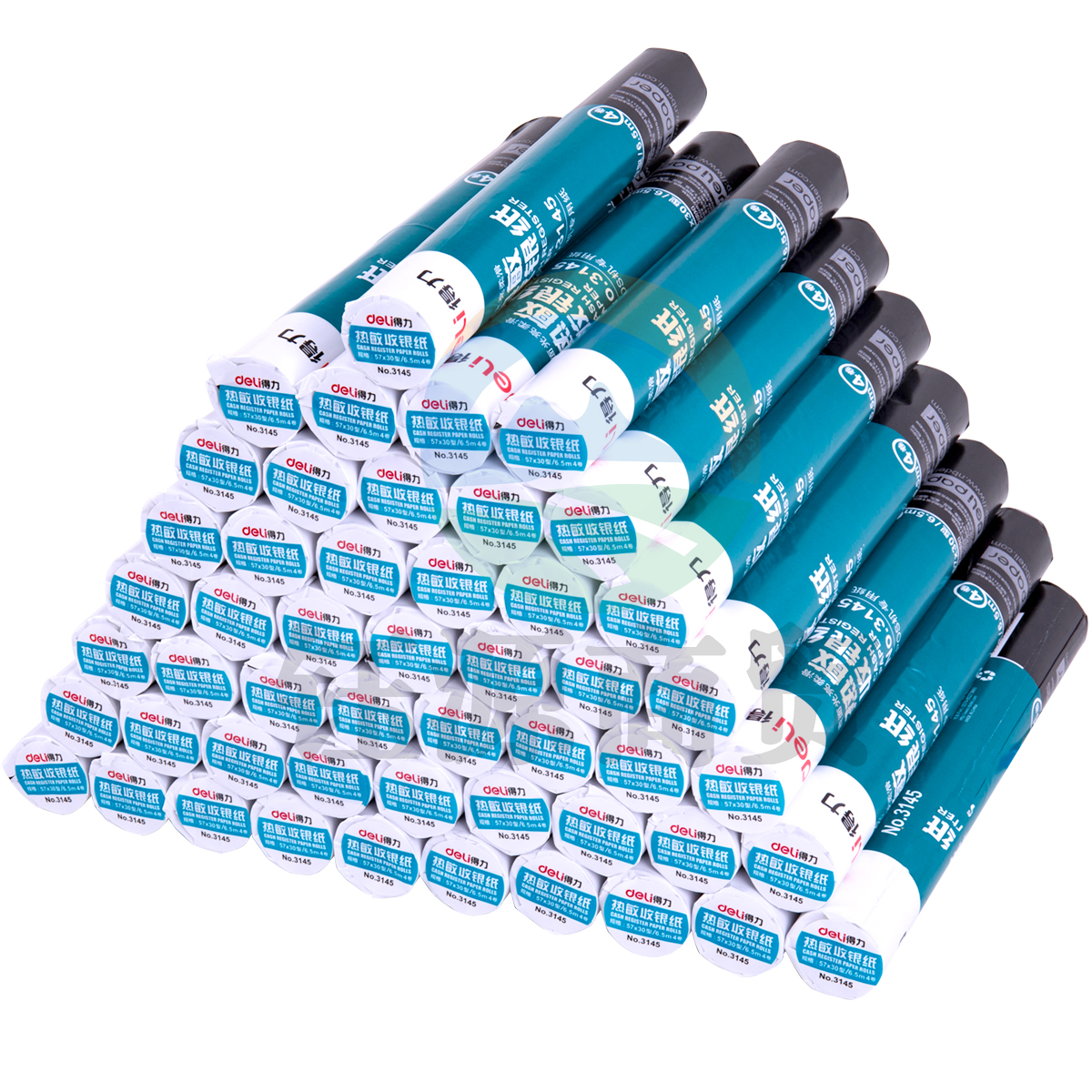 得力 3145 200卷装 57mm*30mm*6.5m 热敏收银纸