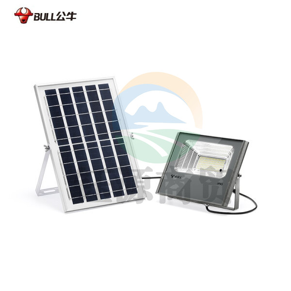 公牛 LED投光灯太阳能户外庭院照明 超亮射灯IP65庭院室外灯室外灯 太阳能款100w