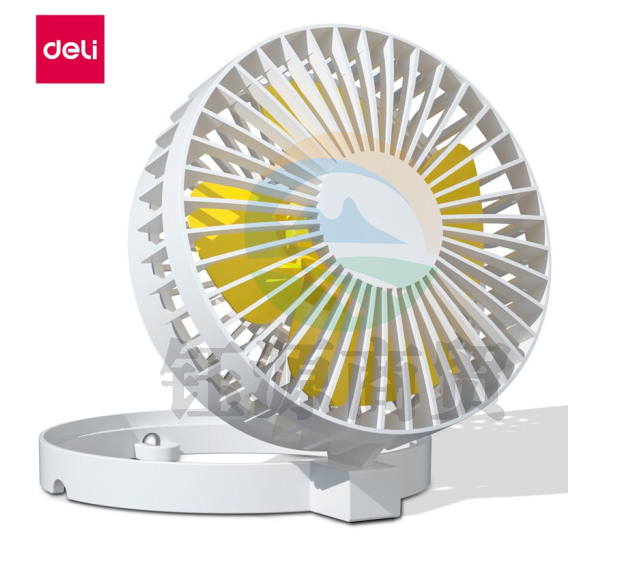 得力85809-USB折叠风扇(白色)