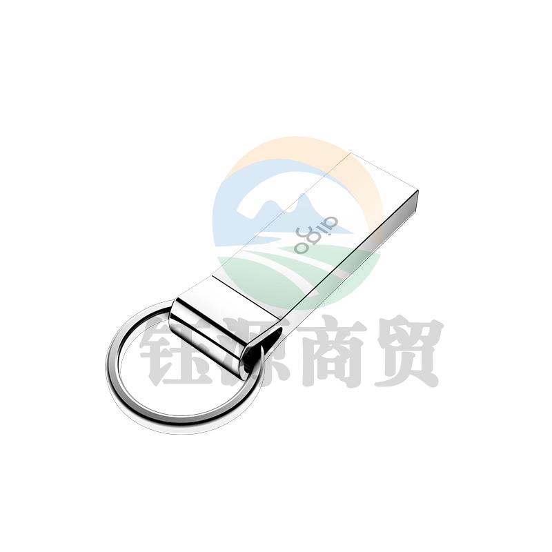 爱国者(aigo)64GB USB2.0 U盘 U210 金属U盘 车载U盘 银色 一体封装 便携挂环