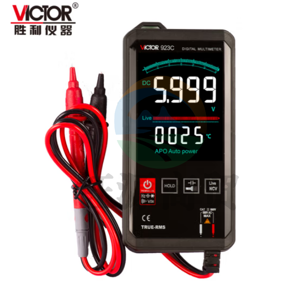 胜利仪器（VICTOR）VC923C 口袋型万用表轻薄高精度数字袖珍型电容电阻频率