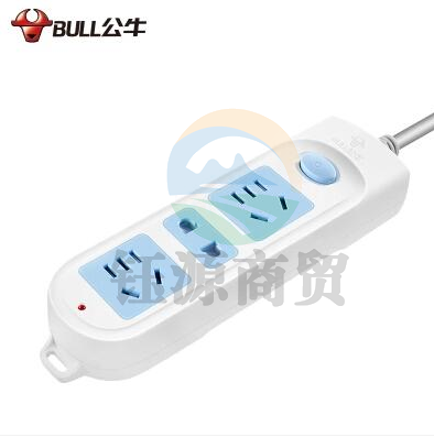 公牛GN-606 接线板插排/插拖线板带开关4米线长三3孔位插电板