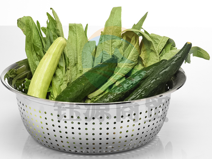 不锈钢沥水篮洗菜盆漏盆38cm