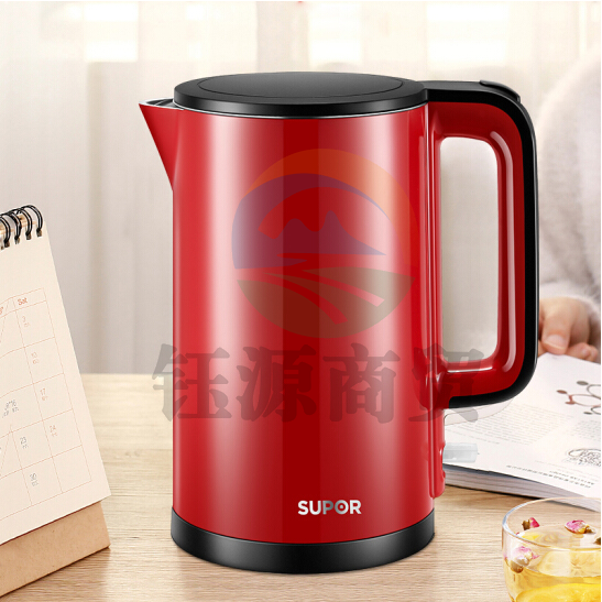 苏泊尔SW-15T720 电热水壶1.5L 红色
