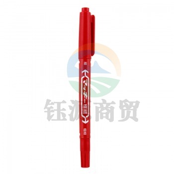 斑马（Zebra）MO-120-MC-R 小双头记号笔 红色 单支装