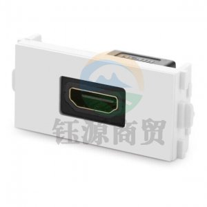 绿联 UGREEN 20317 HDMI面板 MM113 86型电视墙插座 2.0版高清模块 免焊接工程布线接头 HDMI单口插座-直头