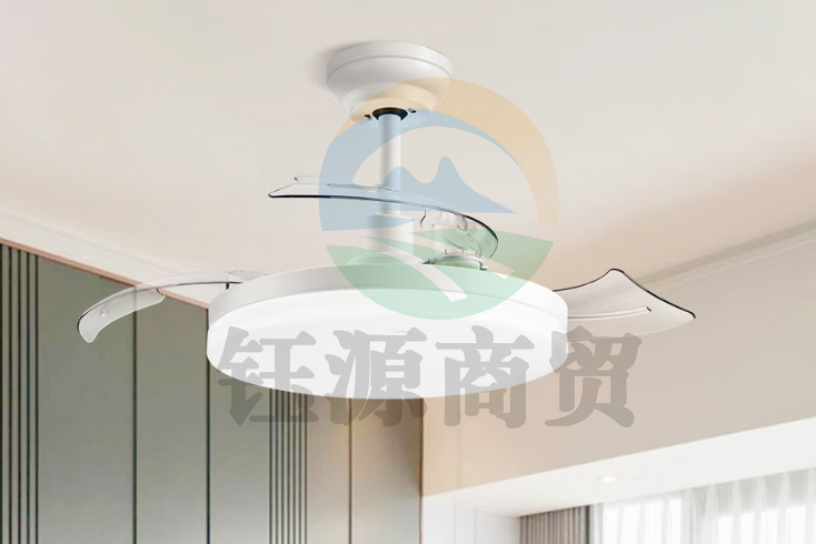 雷士（NVC）隐形led风扇灯白色吊扇灯现代中式灯饰带遥控