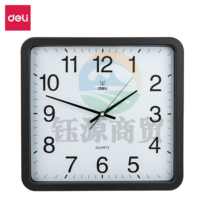 得力8824挂钟(黑色) WLSZ07301448028162