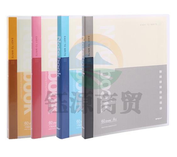 晨光 M＆G 活页本 APY8D045 A5 20孔 （红色、黄色、蓝色、灰色） 60页/本 15本/封 （颜色随机）