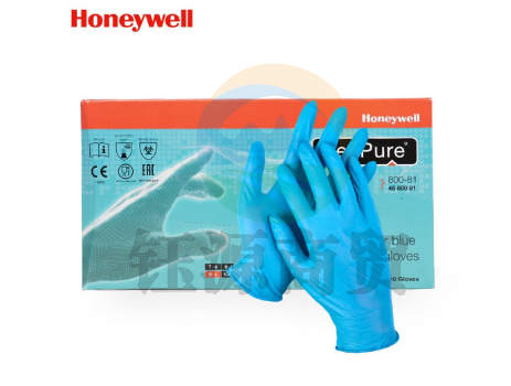 霍尼韦尔（Honeywell）加厚一次性无粉手套100只/盒 丁腈橡胶防化手套 食品加工 实验室 清洁洗碗