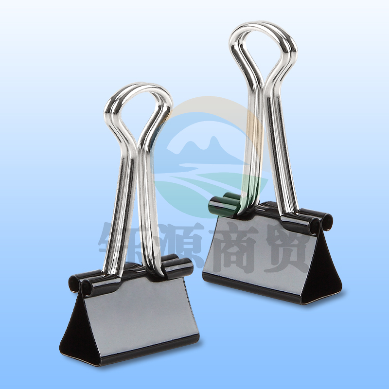 齐心 B2368黑色长尾票夹 4# 25mm 48只/筒