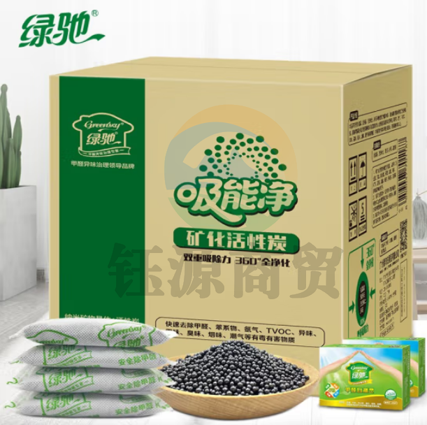 绿驰 活性炭6000g 升级矿化活性炭包 除异味吸甲醛防潮碳包（单位 箱） yykj-230530113205 