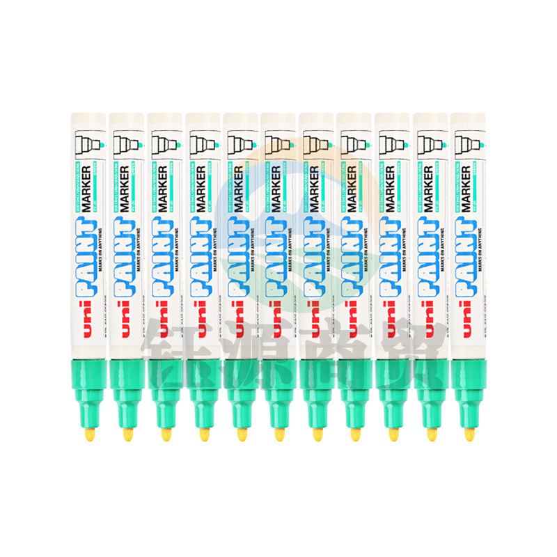 三菱(Uni) PX-20 中字油漆笔(浅绿) 2.2-2.8mm(12支装)(可用于汽车补漆)
