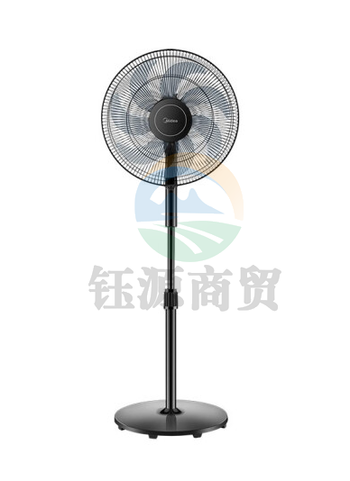 美的(Midea)电风扇家用七叶大风力摇头轻音低噪风扇客厅卧室学生宿舍机械式三档落地扇FSA40VC 黑色