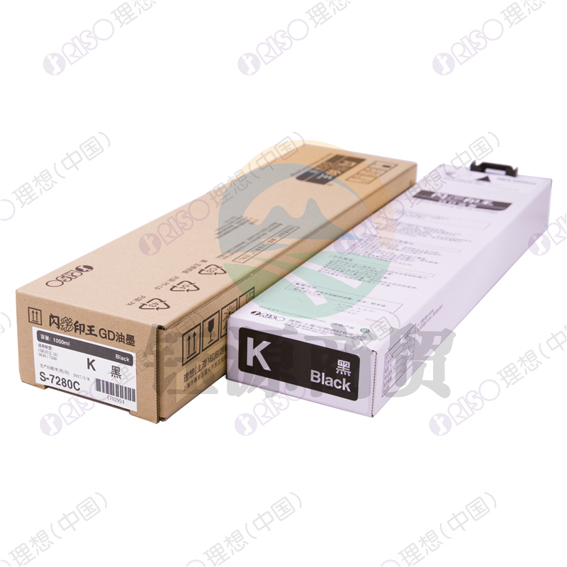 理想 (RISO)闪彩印王GD黑油墨 (S-7280C) 适用于GD系列机型 每盒一支