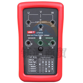 优利德（UNI-T）UT261B 相序及马达转向仪 检相器 相位表 手持非接触式三相系统相序检测仪