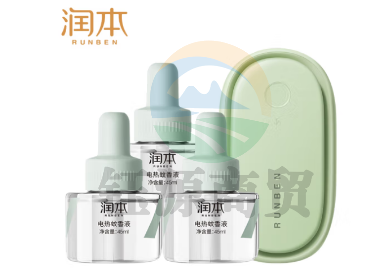 润本（RUNBEN）蚊香液电蚊香液90晚45ml×3瓶+1器（小夜灯版）驱蚊器防蚊液无香型
