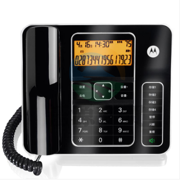 摩托罗拉CT340C 电话机 黑色 按键电话机