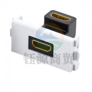 绿联 UGREEN 20318 HDMI面板 MM113 86型电视墙插座 2.0版高清模块 免焊接工程布线接头 HDMI单口插座-弯头